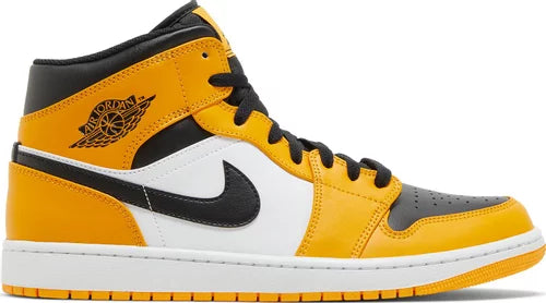 Nike Mens Air Jordan 1 Mid Sneakers - 'Reverse Yellow Toe'