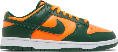 Nike Mens Dunk Low Sneakers - 'Miami Hurricanes'