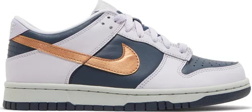 Nike Grade School Womens Dunk Low SE Sneakers - 'Copper Swoosh'