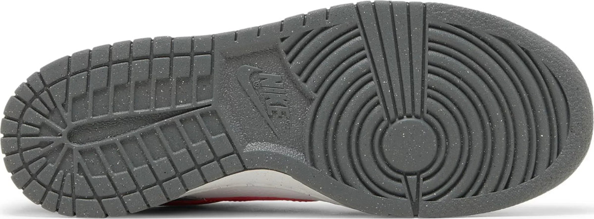 Nike Grade School Womens Dunk Low Next Nature Sneakers - 'Smoke Grey Light Crimson'