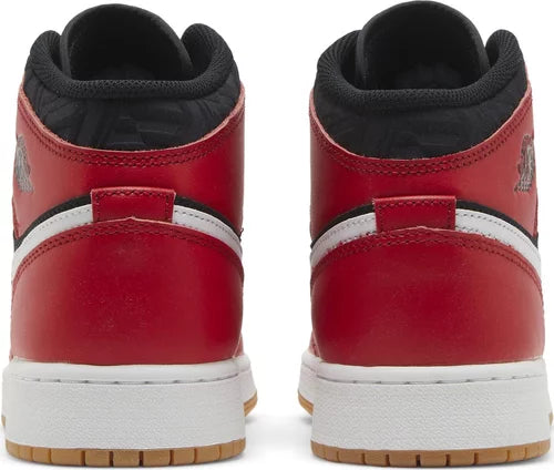 Nike Grade School Womens Air Jordan 1 Mid Sneakers - 'Christmas'