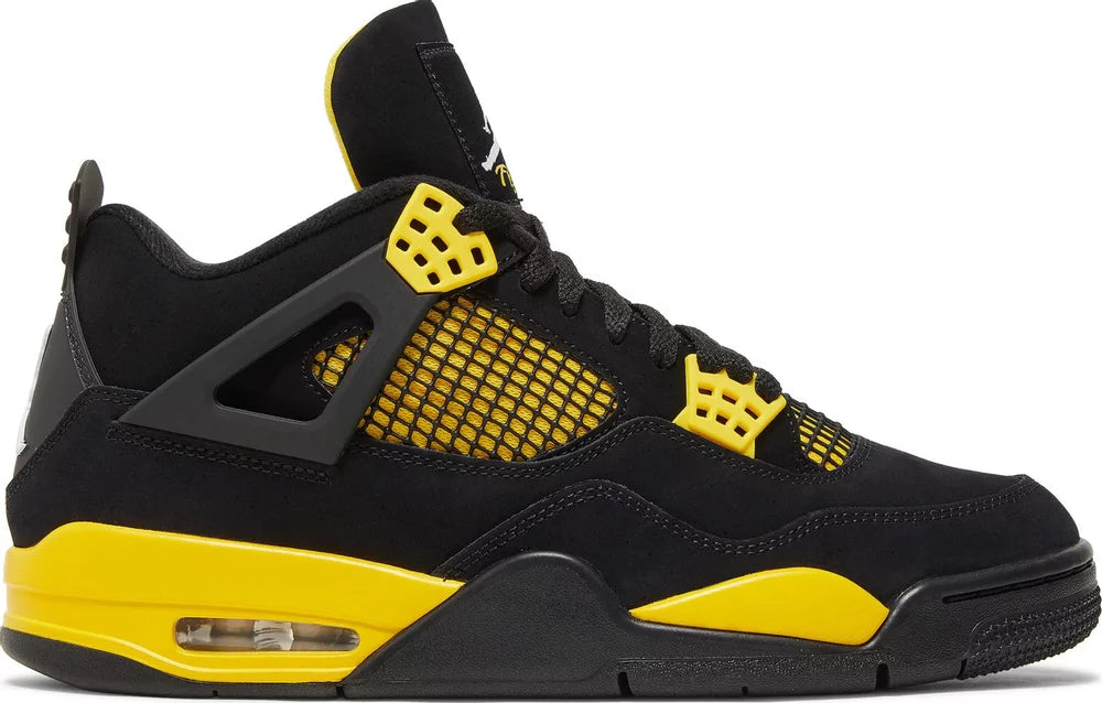 Nike Mens Air Jordan 4 Retro Sneakers - 'Thunder' 2023