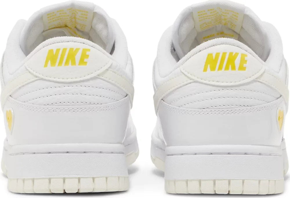 Nike Womens Dunk Low Sneakers - 'Valentine's Day - Yellow Heart'