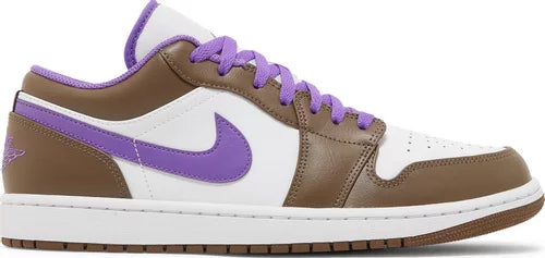 Nike Mens Air Jordan 1 Low Sneakers - 'Purple Mocha'