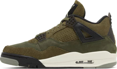 Nike Mens Air Jordan 4 Retro SE Sneakers - 'Craft - Olive'