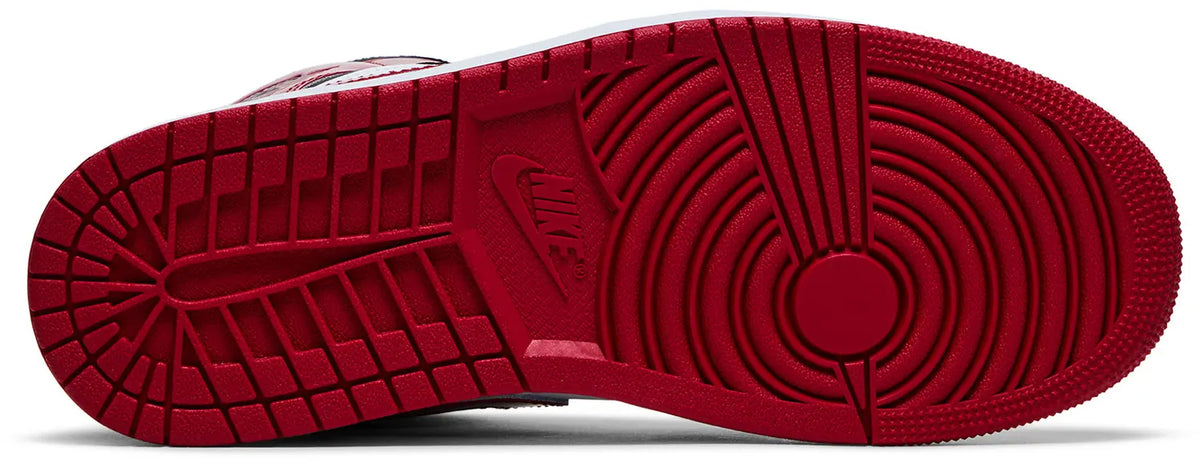 Nike Mens Air Jordan 1 Mid 'Patent Bred Toe'