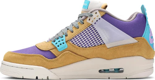 Nike Mens Union LA x Air Jordan 4 Retro Sneakers - 'Desert Moss'
