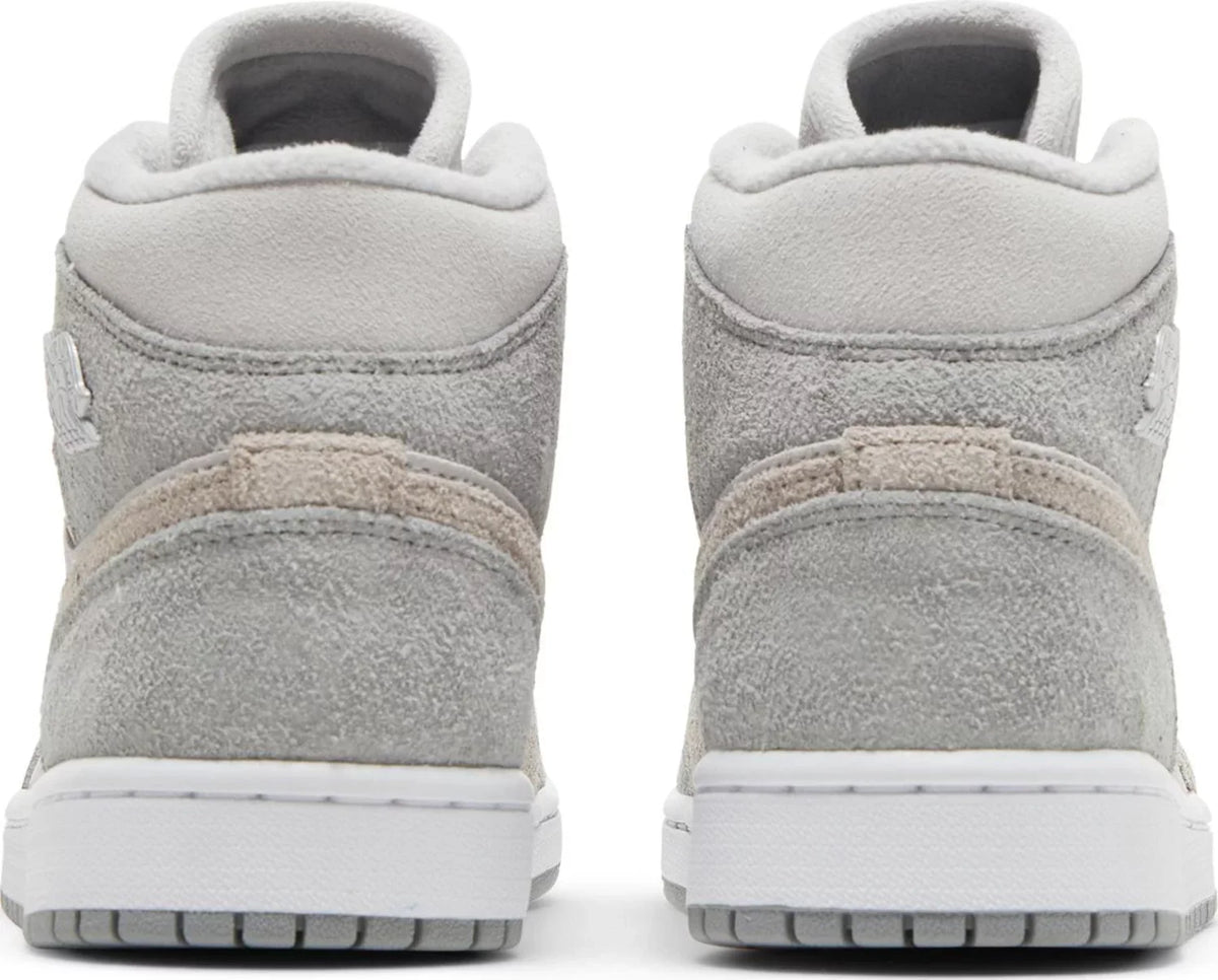 Nike Womens Air Jordan 1 Mid SE Sneakers - 'Particle Grey'