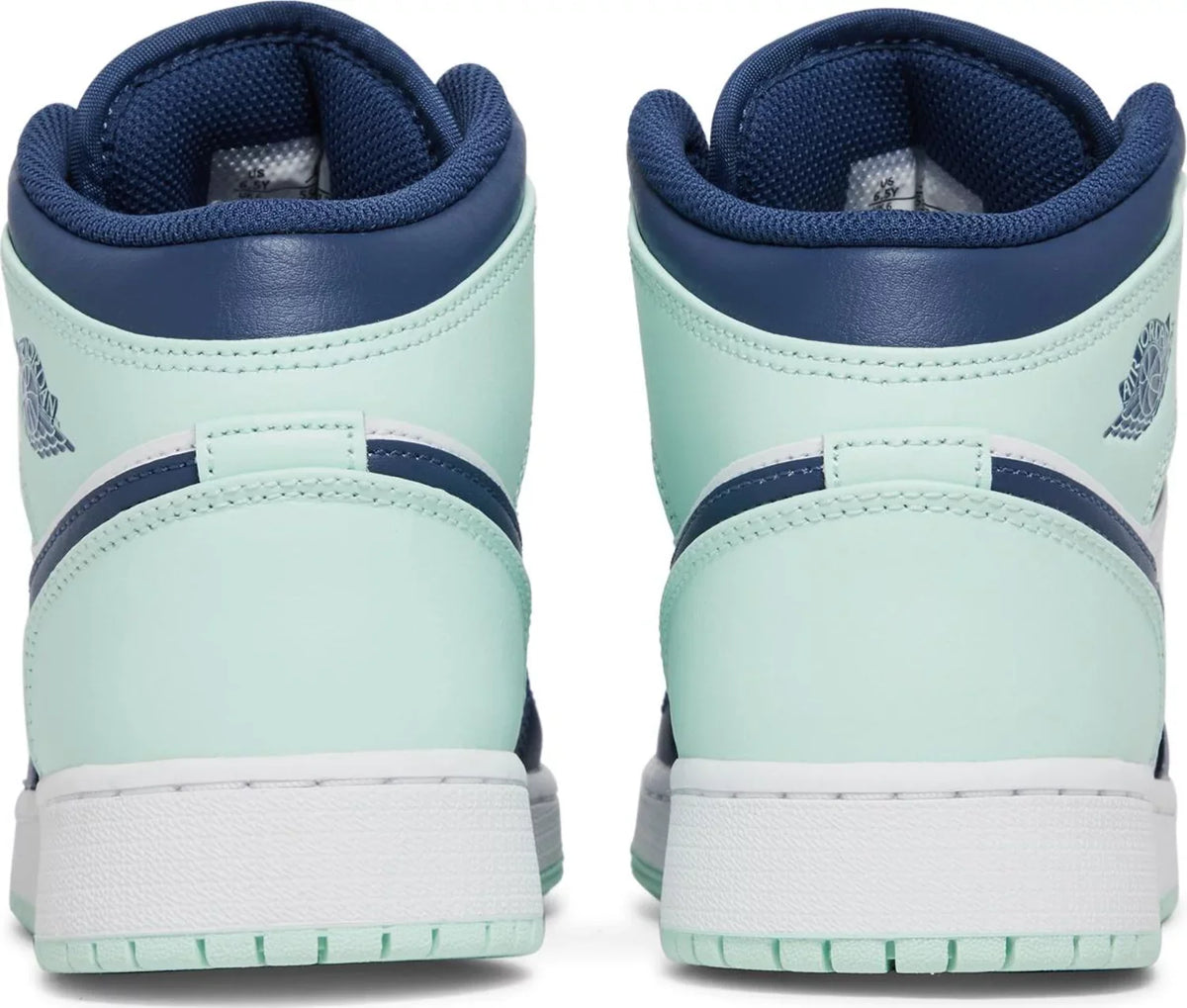 Nike Grade School Womens Air Jordan 1 Mid Sneakers - 'Blue Mint'