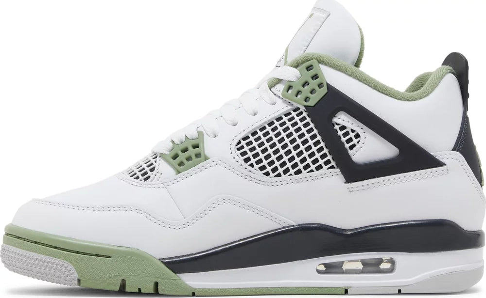 Nike Womens Air Jordan 4 Retro Sneakers - 'Seafoam'