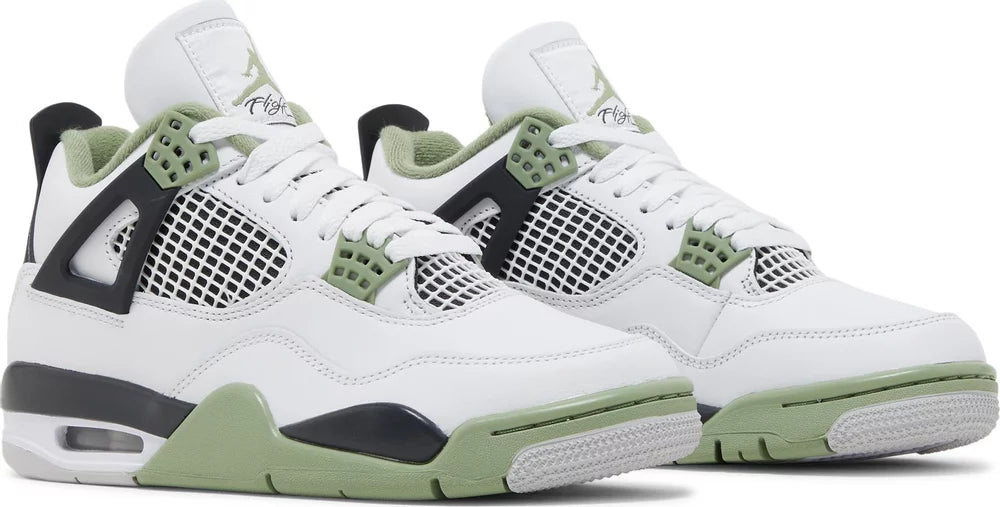 Nike Womens Air Jordan 4 Retro Sneakers - 'Seafoam'