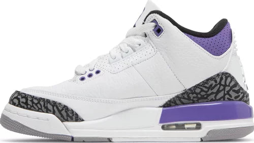 Nike Grade School Womens Air Jordan 3 Retro Sneakers - 'Dark Iris'