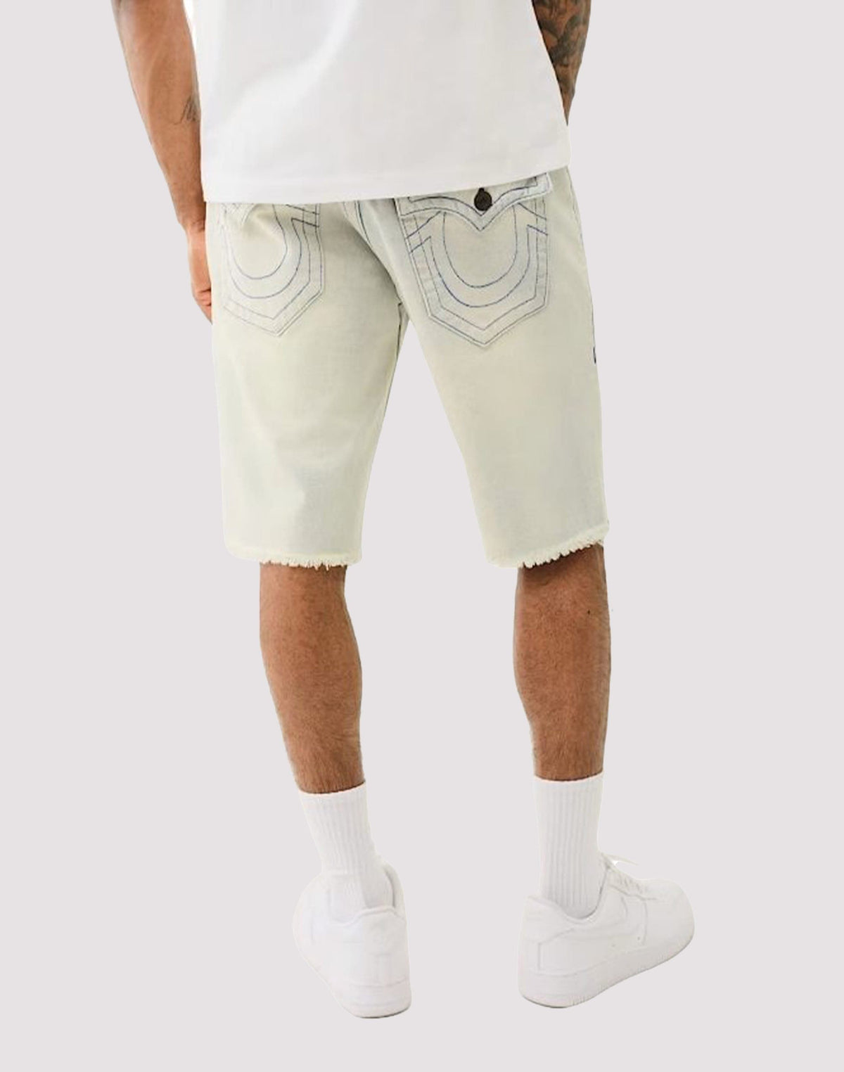 True Religion Ricky Frayed Flap Shorts