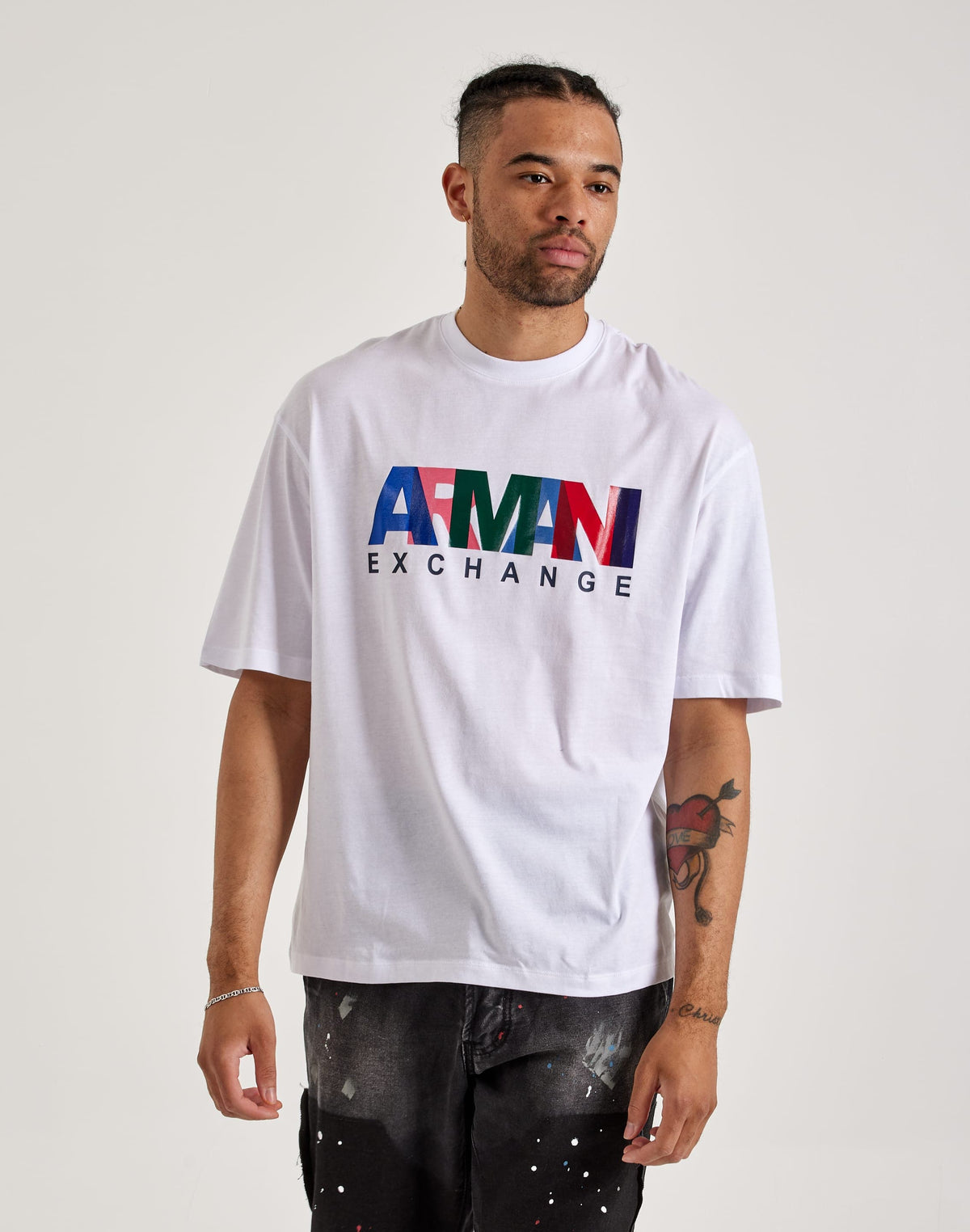 Armani Exchange Overlap Logo Tee