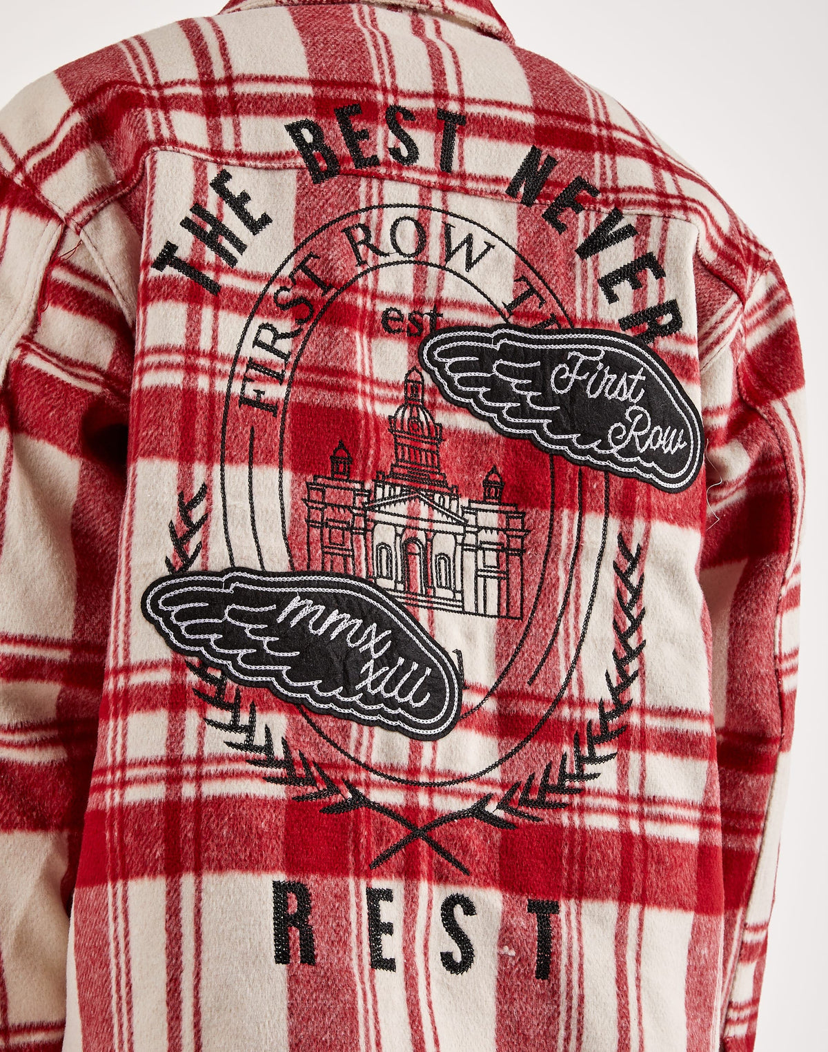 First Row Plaid Woven The Best Never Rest Jacket