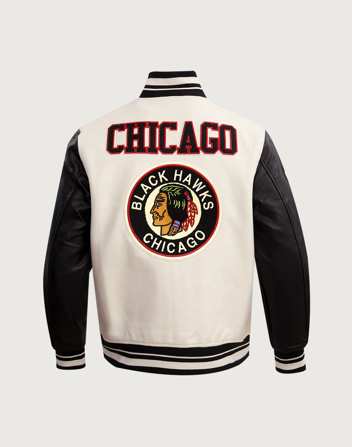 Pro Standard NHL Chicago Blackhawks Retro Classic Rib Wool Varsity Jacket