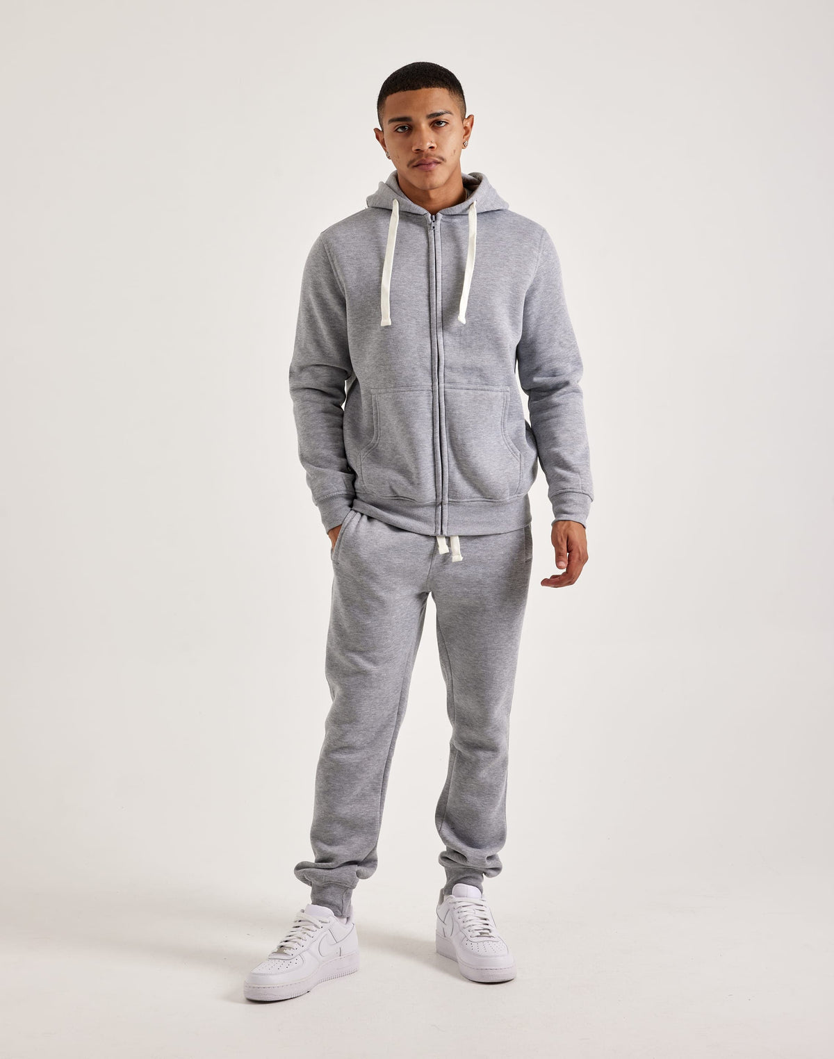 DH Essentials Basic Full-Zip Fleece Hoodie