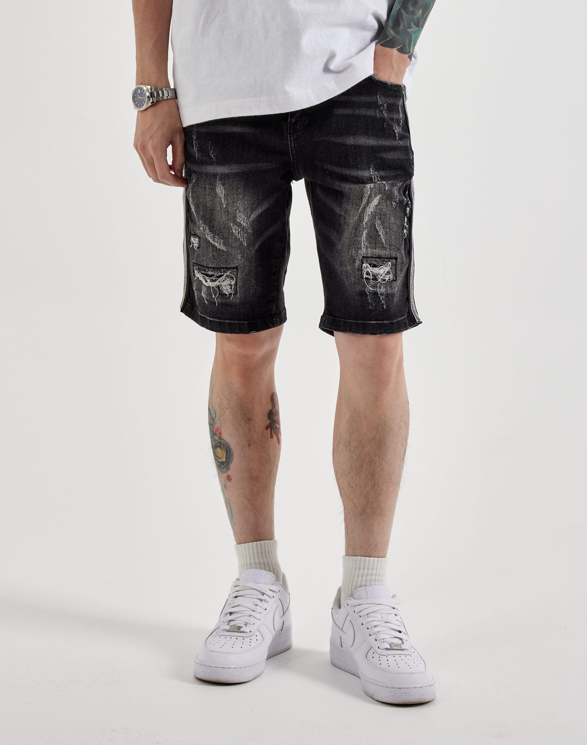 Kilogram Rhinestone Denim Shorts