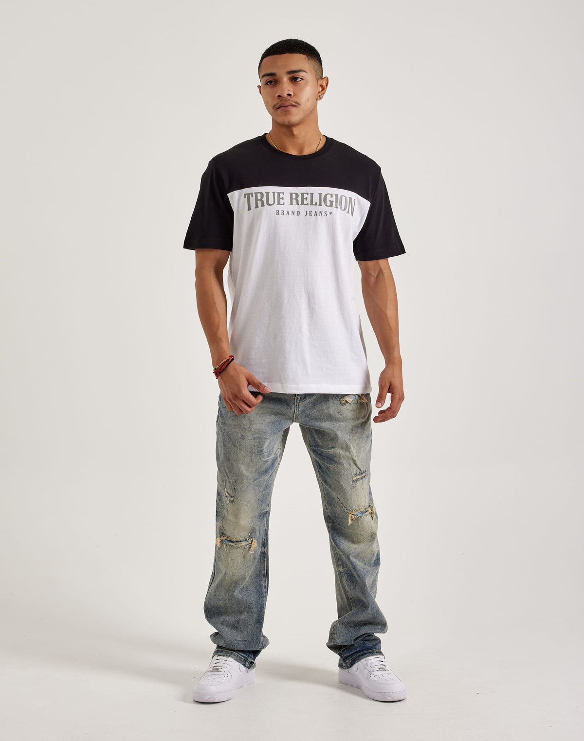 Smoke Rise Rip & Repair Straight Denim Jeans
