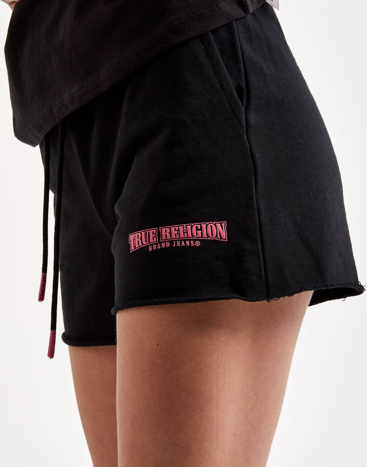 True Religion Logo Sweat Shorts