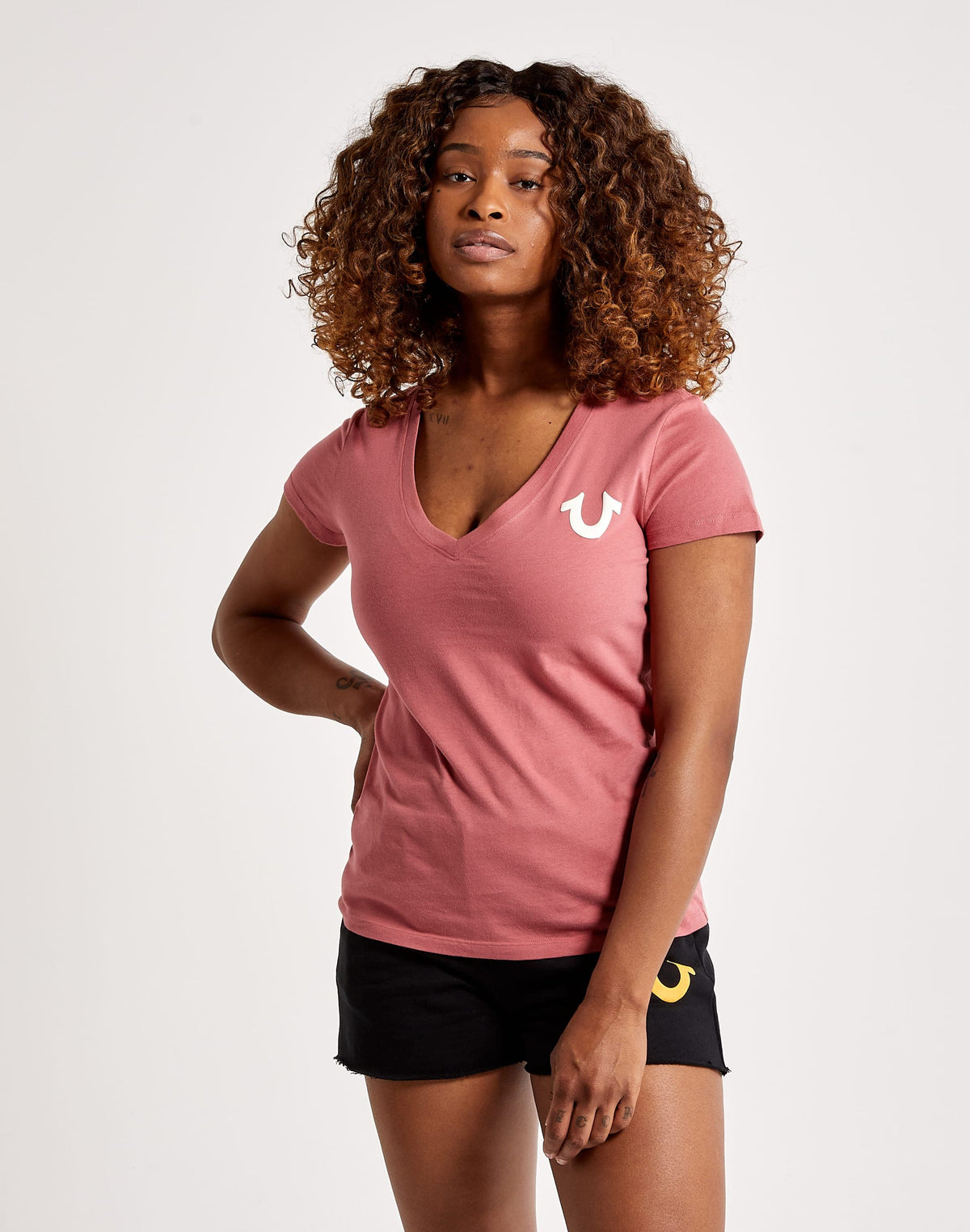 True Religion Buddha Logo V Tee