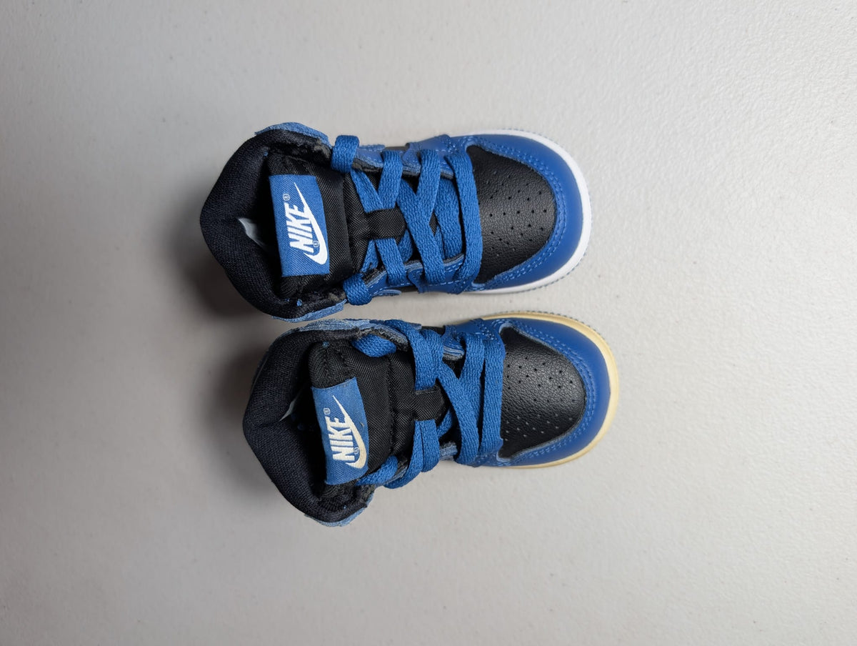 EX-DISPLAY - Nike Toddlers Air Jordan 1 Retro High OG Sneakers - 'Dark Marina Blue'