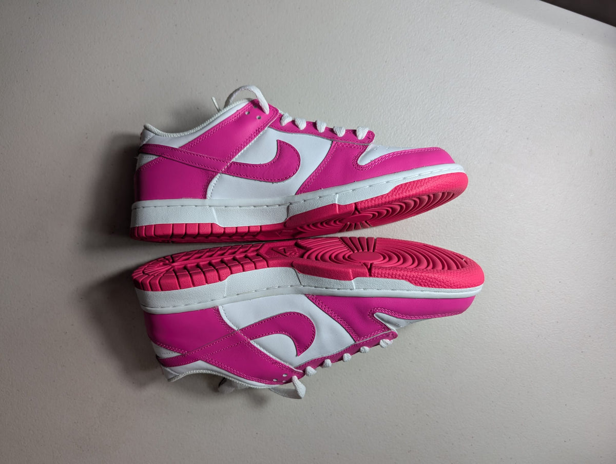 EX-DISPLAY - Nike Grade School Womens Dunk Low Sneakers - 'Laser Fuchsia'