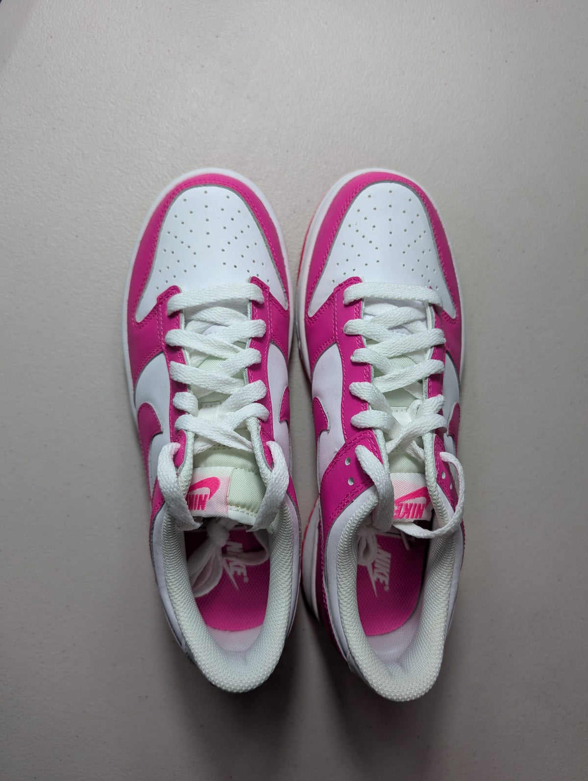 EX-DISPLAY - Nike Grade School Womens Dunk Low Sneakers - 'Laser Fuchsia'