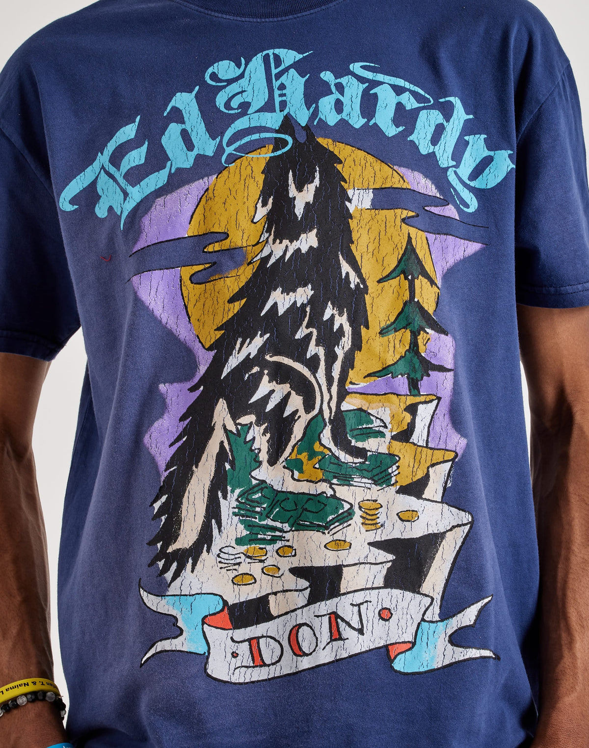 Ed Hardy Don Wolf Short Sleeve Boxy Tee