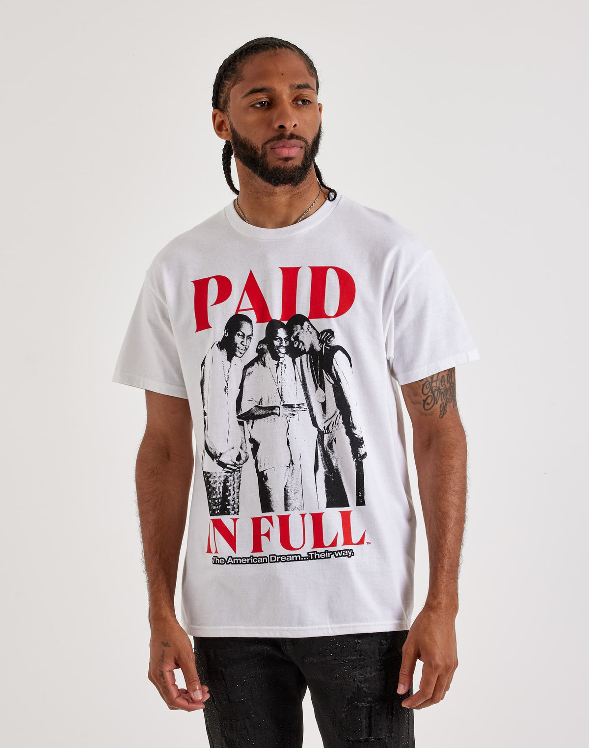 Goodie Two Sleeves Paid in Full Graphic T-Shirt
