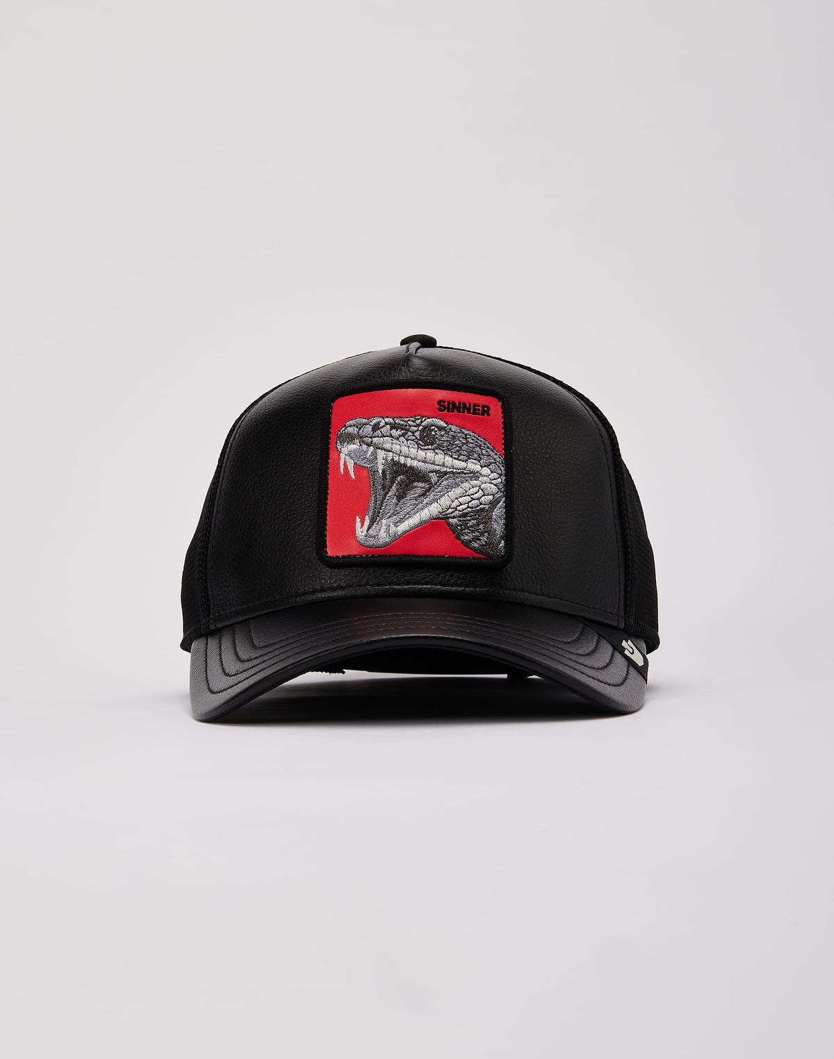 Goorin Bros Faux Leather Pop Snake Trucker Hat
