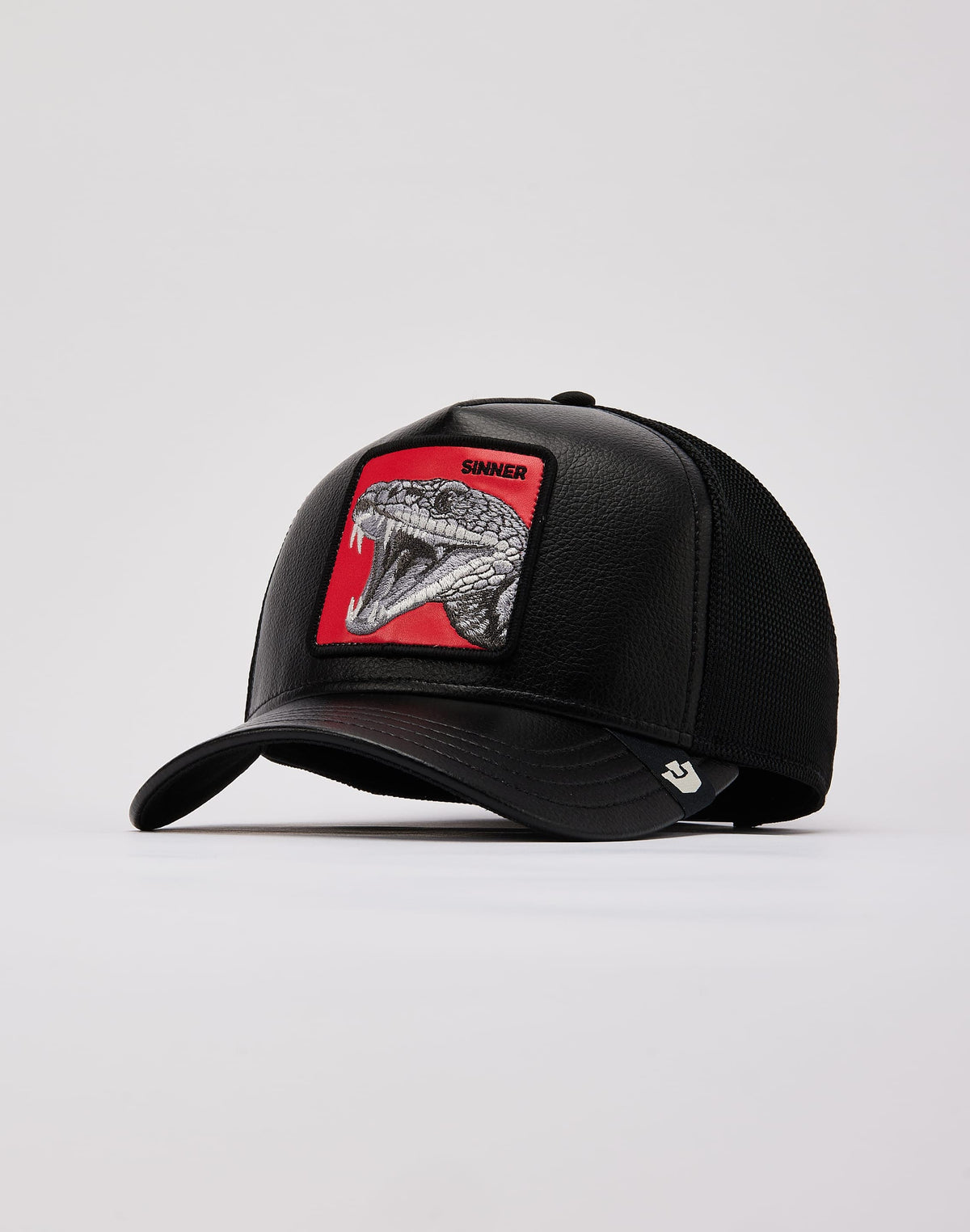 Goorin Bros Faux Leather Pop Snake Trucker Hat