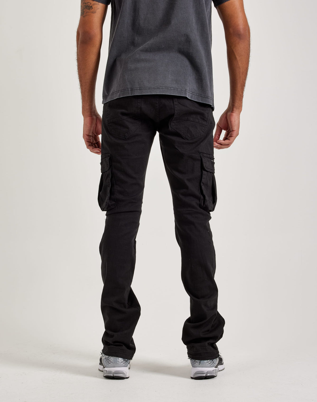 Jordan Craig Stacked Flare Cargo Denim Jeans