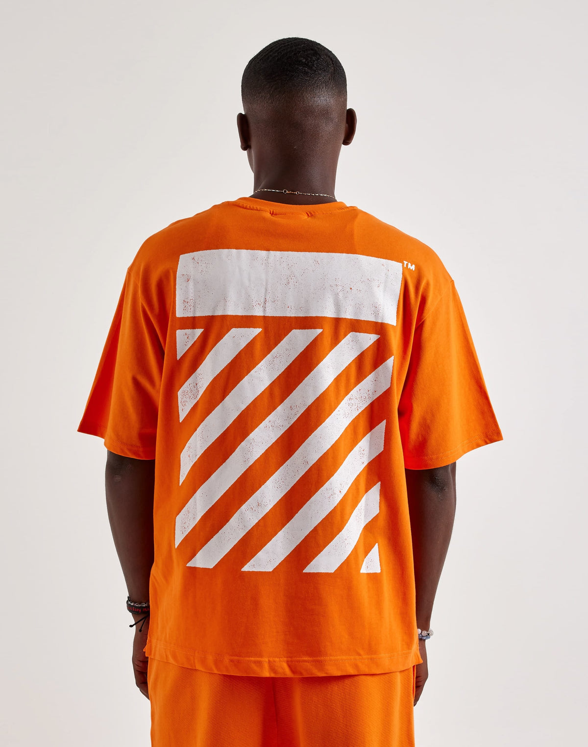 Off-White L/AB Diagonal Tee