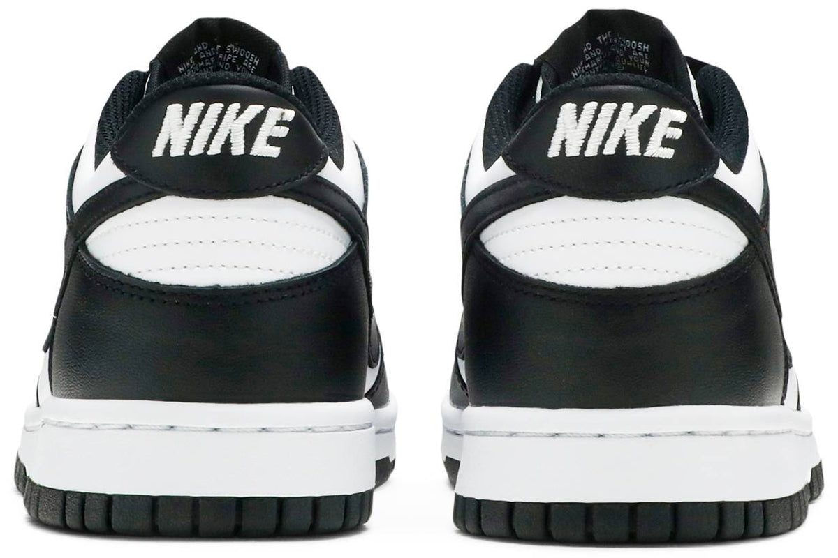 Nike Grade School Womens Dunk Low Sneakers - 'Black White'