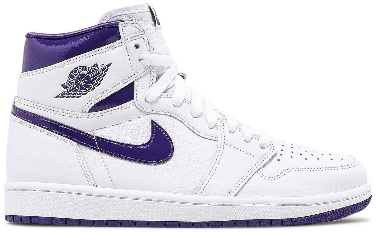 Nike Womens Air Jordan 1 High OG Sneakers - 'Court Purple'