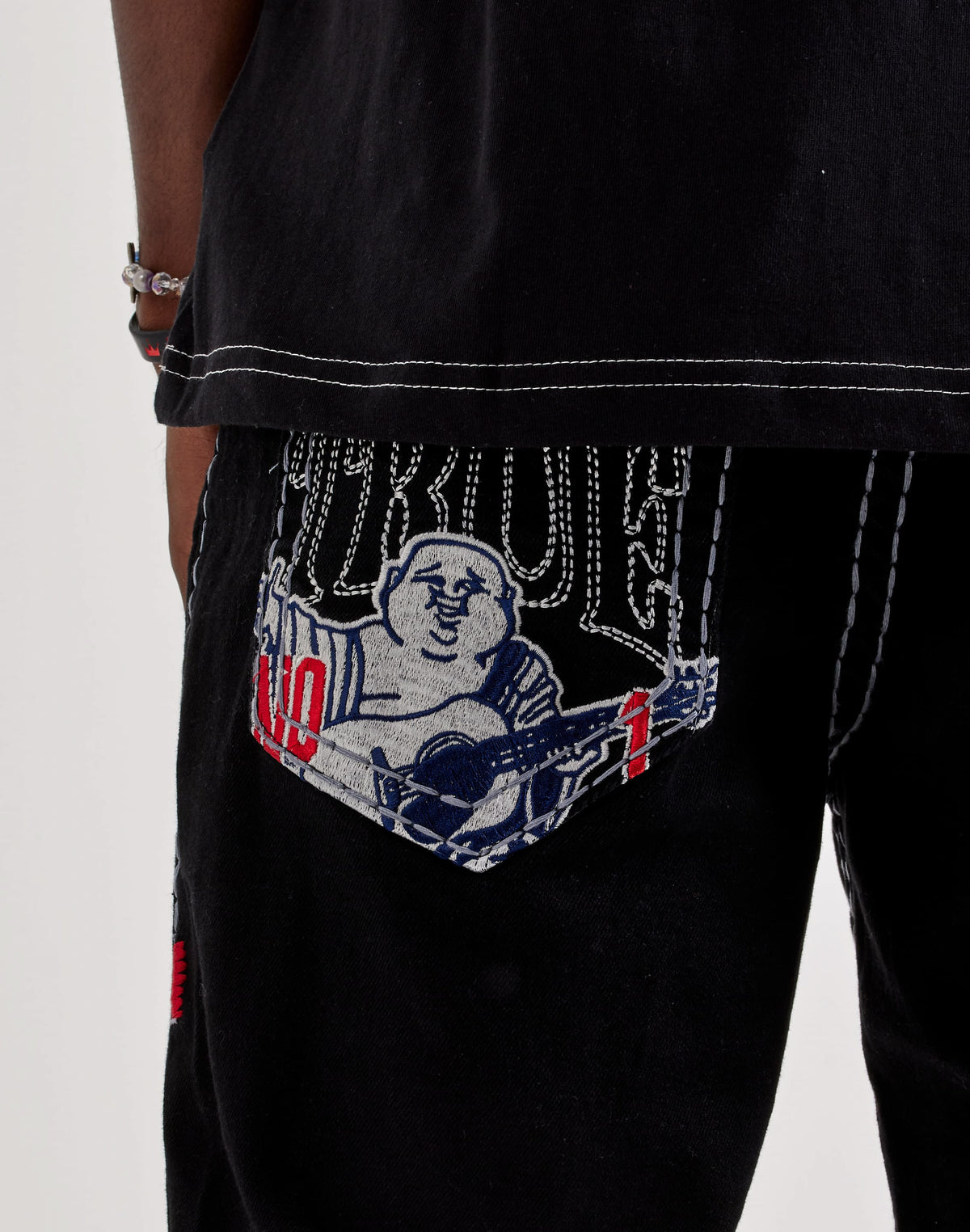 True Religion Ricky Super T Flap Straight Jeans