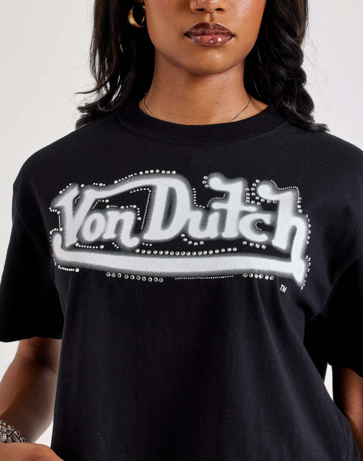 Von Dutch Boxy Cropped Tee