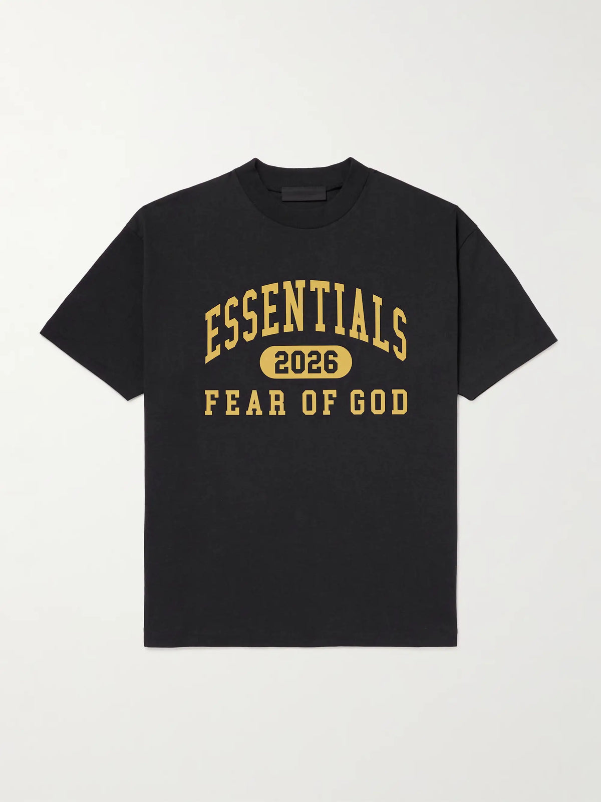 FEAR OF GOD ESSENTIALS Logo-Print Cotton-Jersey T-Shirt - Black