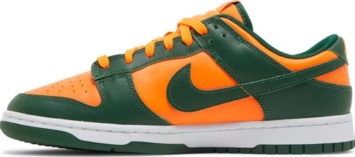 Nike Mens Dunk Low Sneakers - 'Miami Hurricanes'