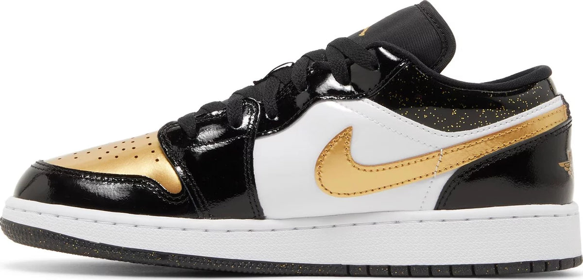 Nike Grade School Womens Air Jordan 1 Low SE Sneakers - 'Gold Toe'