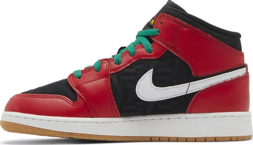 Nike Grade School Womens Air Jordan 1 Mid Sneakers - 'Christmas'