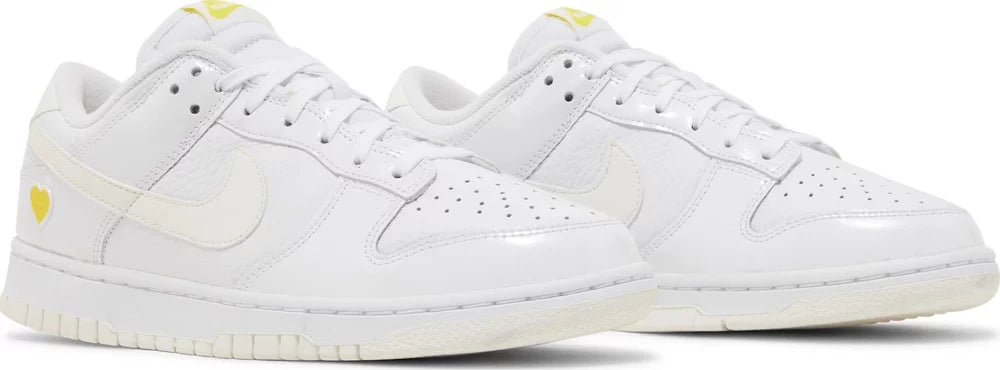 Nike Womens Dunk Low Sneakers - 'Valentine's Day - Yellow Heart'