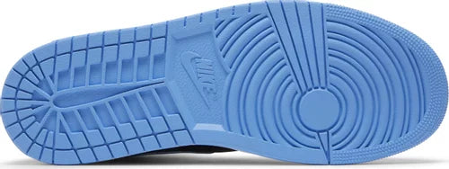 Nike Mens Air Jordan 1 Mid Sneakers - 'University Blue Black'