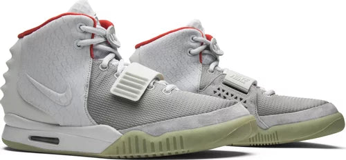 Nike Mens Air Yeezy 2 NRG Sneakers - 'Pure Platinum'
