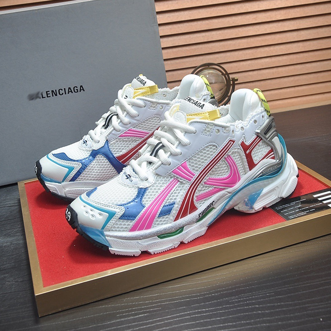 Balenciaga Runner Sneaker in White & Grey