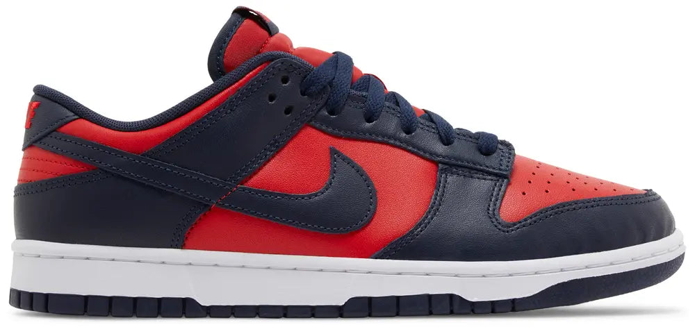 Nike Mens Dunk Low Sneakers - 'Red Obsidian Blue Co.Jp'