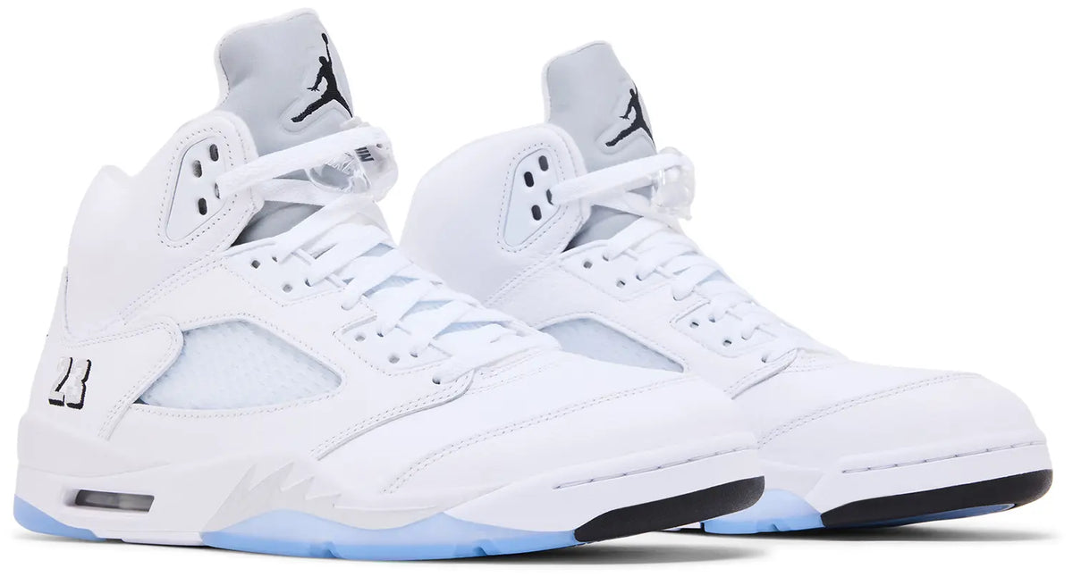 Nike Mens Air Jordan 5 Retro 'White Metallic' 2026
