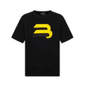 Balenciaga Yellow B Graphic T-Shirt in Black & White