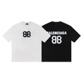 Balenciaga BB Coin Monogram T-Shirt in Black & White